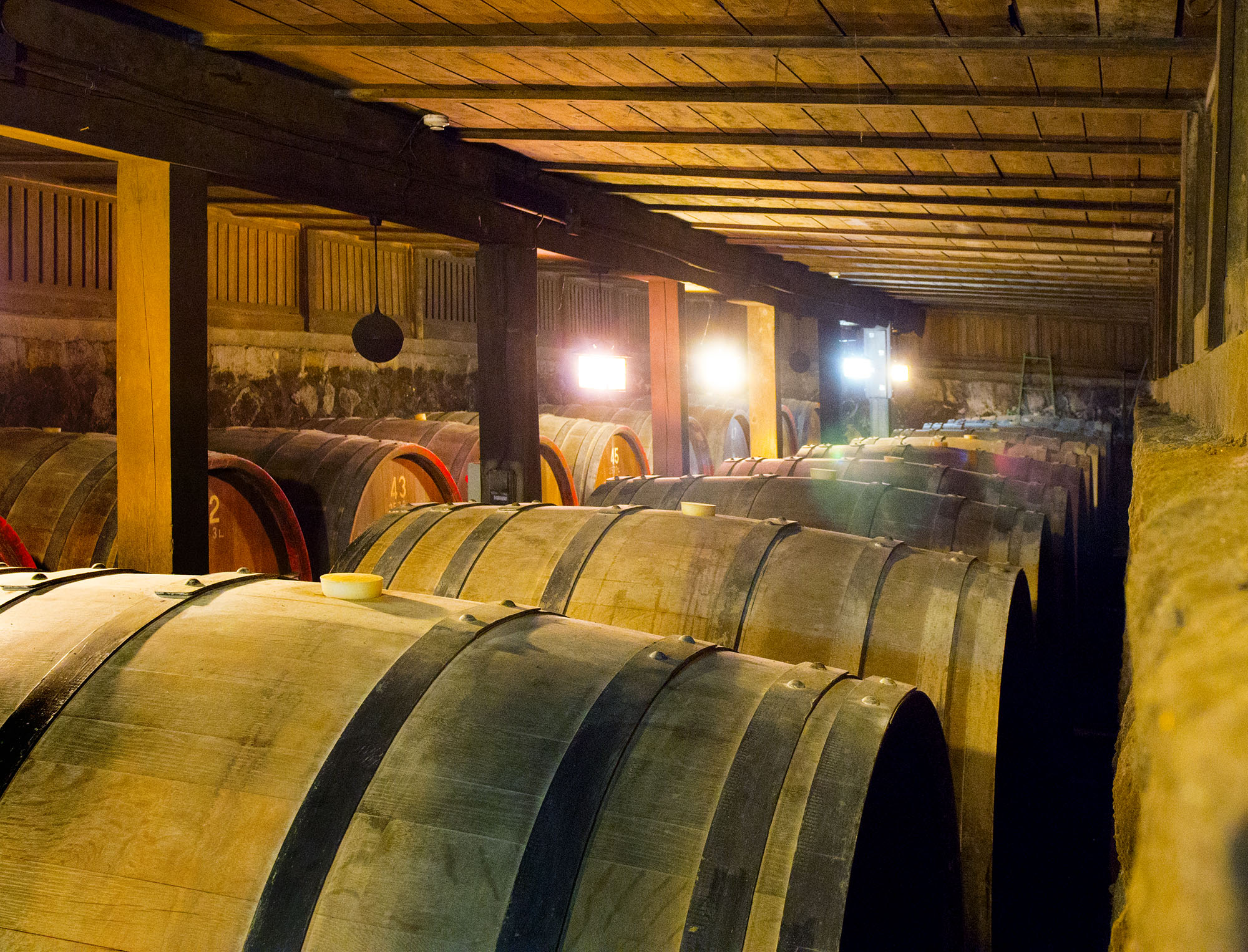 Barrels of Mercian Wine in Katsunuma, Japan